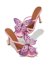 Load image into Gallery viewer, Mariposa Butterfly Mule Heels - Pink
