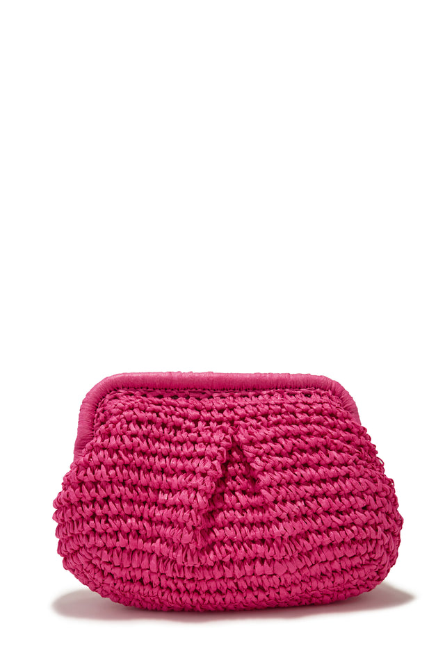 Load image into Gallery viewer, Pink Woven Handbag Perfect For Vacations
