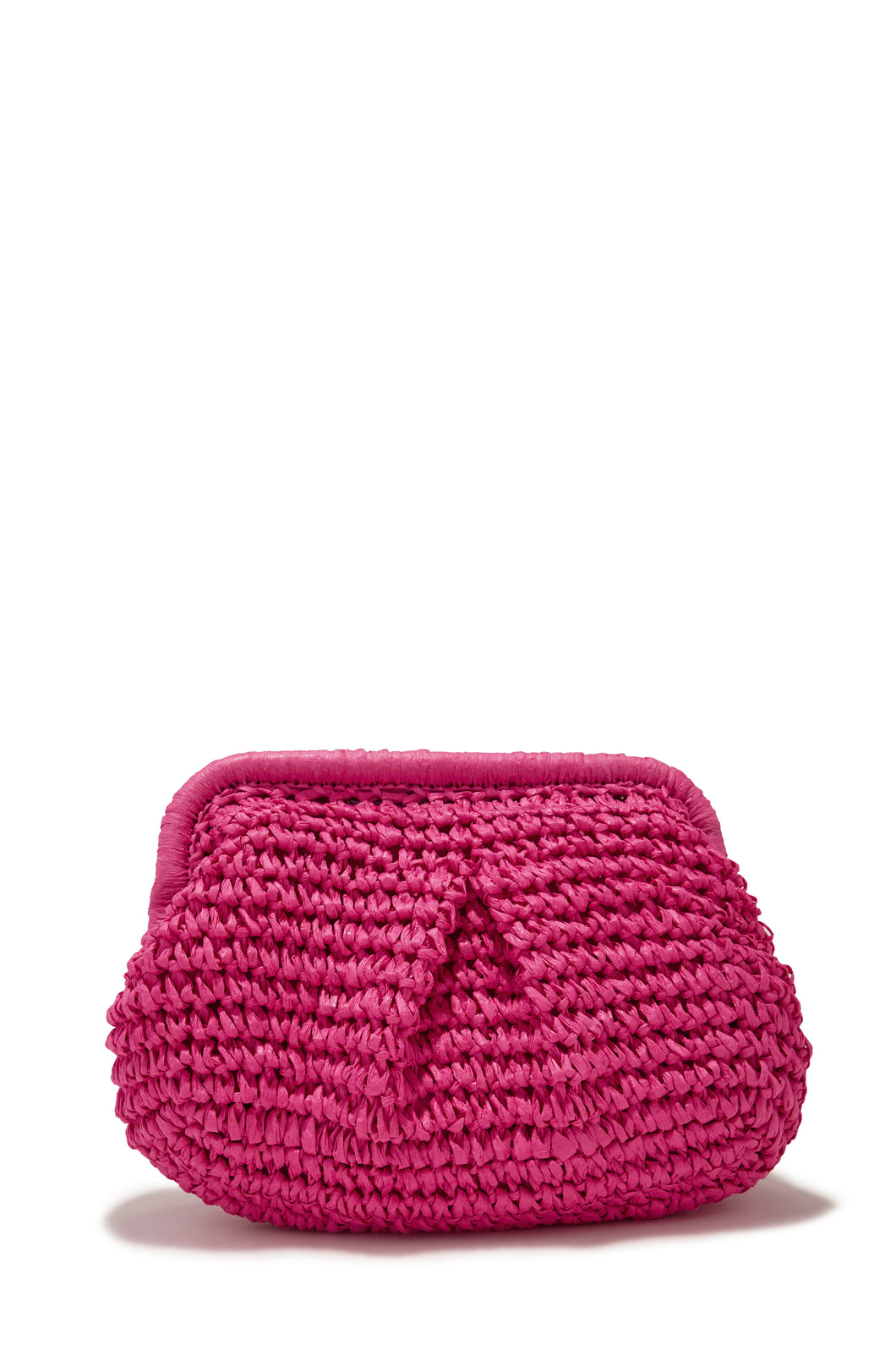 Pink Woven Handbag Perfect For Vacations