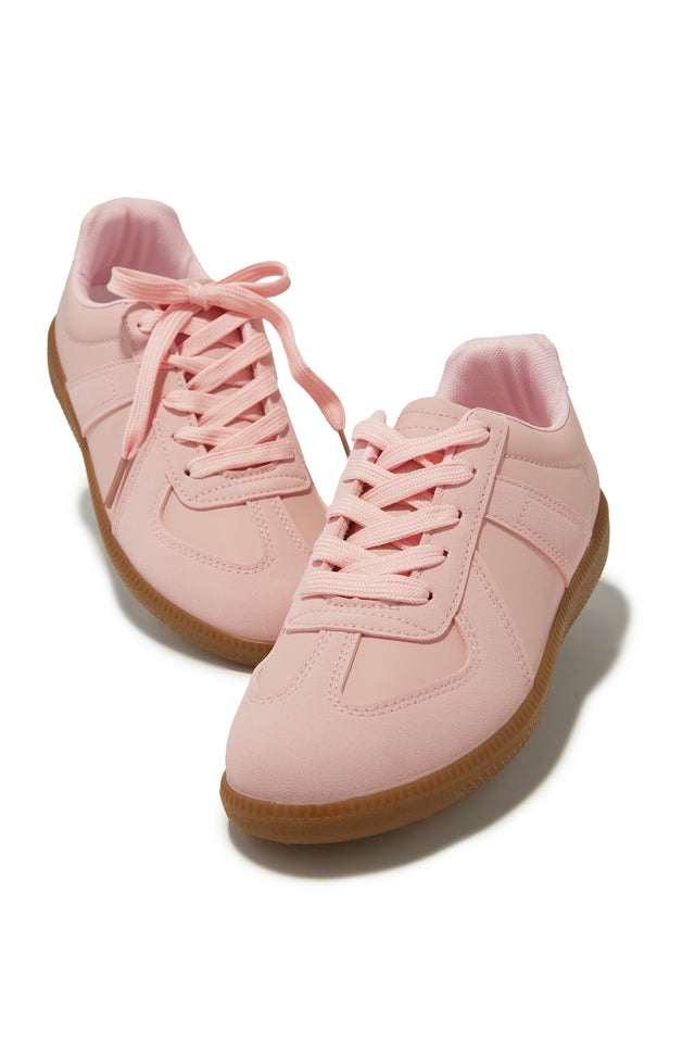 Load image into Gallery viewer, Pink Flat Sneakers
