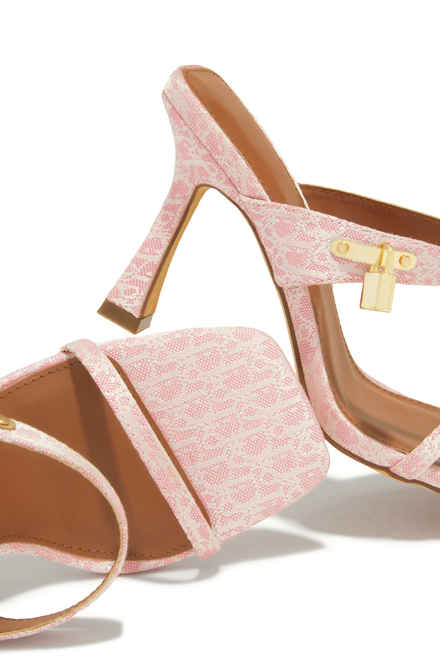 Load image into Gallery viewer, Danya Single Sole Mule Heels - Pink
