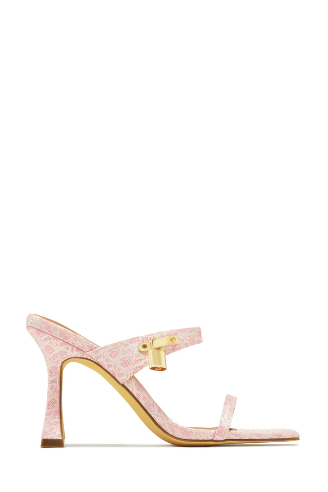 Load image into Gallery viewer, Danya Single Sole Mule Heels - Pink
