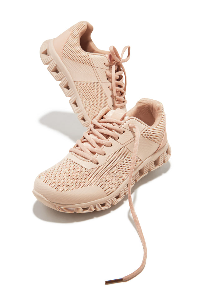 Load image into Gallery viewer, Jet Setter Lace Up Sneakers - Pink
