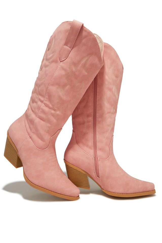 Load image into Gallery viewer, Pink Western Cowgirl Boots

