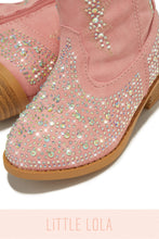Load image into Gallery viewer, Mini Frankie Embellished Cowgirl Boots - Pink

