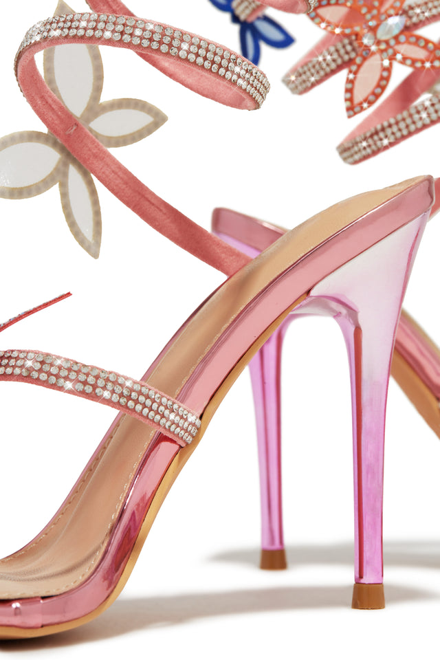 Pink multicolor heels outlet