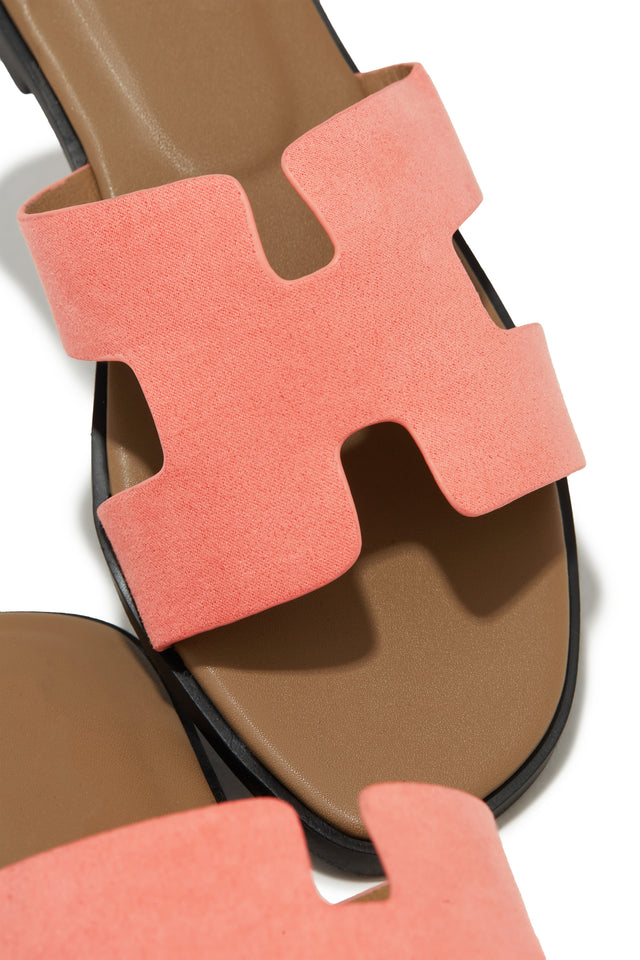 Load image into Gallery viewer, Coral Peach Slip On Sandals

