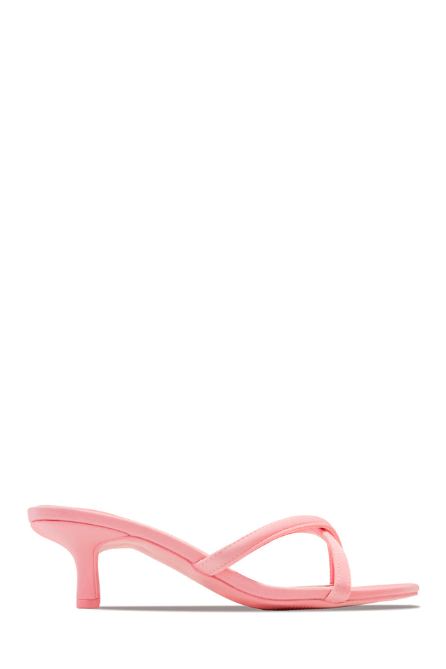 Load image into Gallery viewer, Small Heel Pink Mule
