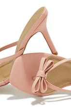 Load image into Gallery viewer, Pink Slip On Mule Heels
