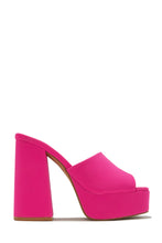 Load image into Gallery viewer, Summer pink Platform Mules
