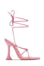 Load image into Gallery viewer, VIP Babes Lace Up High Heels - Light Pink
