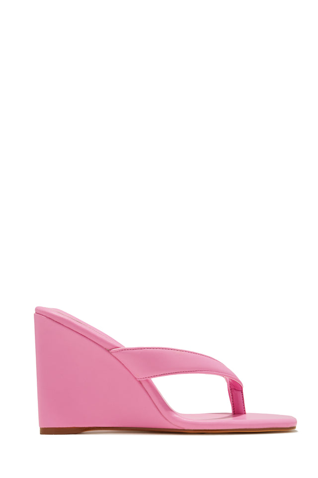Load image into Gallery viewer, Alena Wedge Heel Mules - Pink
