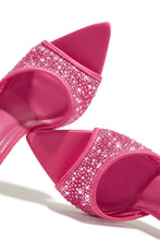 Load image into Gallery viewer, Kari Embellished High Heel Mules - Pink
