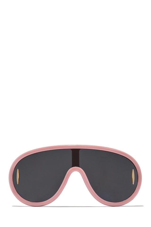 Load image into Gallery viewer, Mauve Oversized Frame Sunglasses
