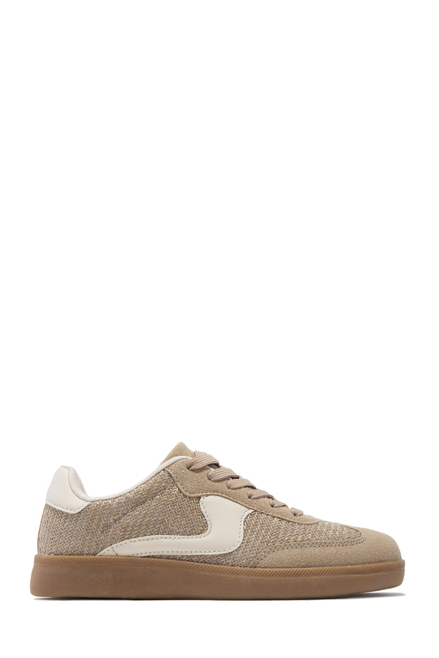 Load image into Gallery viewer, Piper Lace Up Sneakers - Taupe
