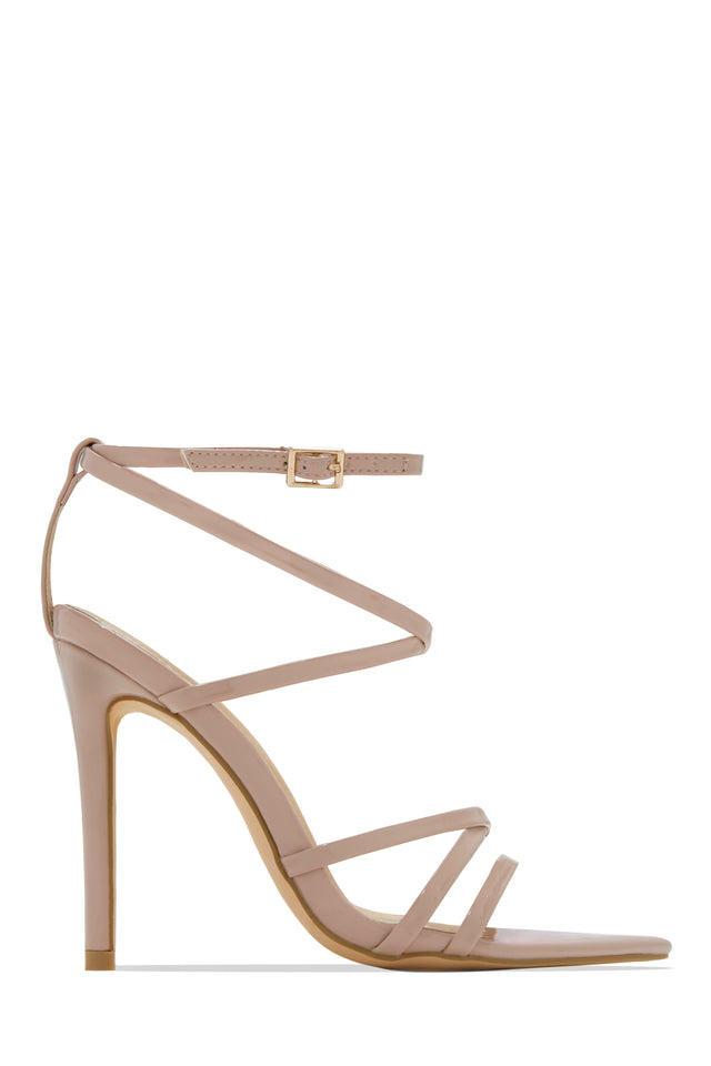 Load image into Gallery viewer, Polished Strappy High Heels - Snake
