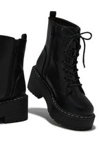 Load image into Gallery viewer, Black Lace Up Boots
