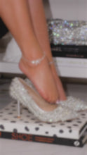 Load and play video in Gallery viewer, Video of pearl embellished pumps
