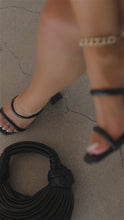 Load and play video in Gallery viewer, Video of black chunky high heels
