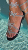 Black embellished butterfly coil sandal video
