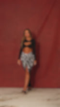 Load and play video in Gallery viewer, Dinner Party Sequins Maxi Skirt - Black
