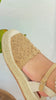 Video of espadrille closed toe shoe