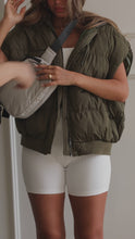 Load and play video in Gallery viewer, Model wearing grey fanny pack video

