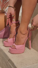 Load and play video in Gallery viewer, Delilah Platform High Heels - Pink
