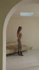 Nude brown mesh snake printed dress video