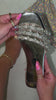 Silver tone embellished slip on sandal video