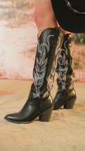 Load and play video in Gallery viewer, Video of black cowgirl boots
