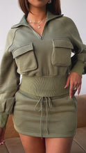 Load and play video in Gallery viewer, Unbothered Skirt Cargo Mini Skirt - Green
