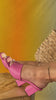 pink single sole heel on model video