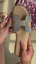 Load and play video in Gallery viewer, nude embellished sandals video
