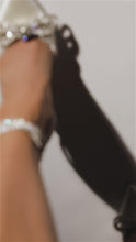 Load and play video in Gallery viewer, Video of ivory embellished high heel pumps
