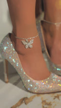 Load and play video in Gallery viewer, Video of model wearing champagne embellished pumps
