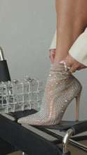 Load and play video in Gallery viewer, Nude embellished mesh booties video
