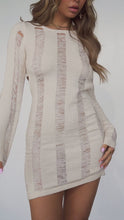 Load and play video in Gallery viewer, Desert Sands Crochet Mini Dress - Natural
