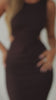 Model wearing brown rib knit maxi dress video