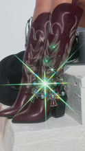Load and play video in Gallery viewer, Exclusive Performance Cowgirl Boots - Wine
