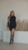 Black rib knit dress on model video