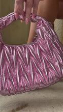 Load and play video in Gallery viewer, model wearing pink embellished high heel mules

