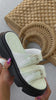 white slip on sandals video