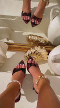 Load and play video in Gallery viewer, Kristie Mid Heel Mules - Tortoise
