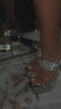 silver platform embellished heels video