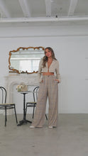 Load and play video in Gallery viewer, Business Talk Two Piece Blazer Skirt Set - Nude
