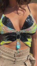 Load and play video in Gallery viewer, Sweet Fantasy Open Back Top - Black
