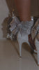 Silver bow embellished heels video