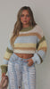 Model wearing chunky knit fall sweater video