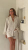 Model wearing nude satin set video